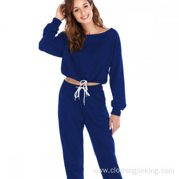 Long Sleeve Sweatshirt and Joggers Pants Tracksuit